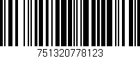 Código de barras (EAN, GTIN, SKU, ISBN): '751320778123'