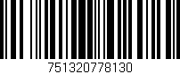 Código de barras (EAN, GTIN, SKU, ISBN): '751320778130'