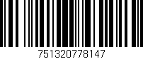 Código de barras (EAN, GTIN, SKU, ISBN): '751320778147'