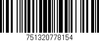 Código de barras (EAN, GTIN, SKU, ISBN): '751320778154'