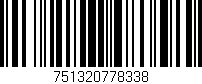 Código de barras (EAN, GTIN, SKU, ISBN): '751320778338'