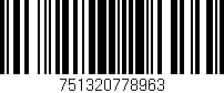 Código de barras (EAN, GTIN, SKU, ISBN): '751320778963'