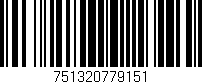 Código de barras (EAN, GTIN, SKU, ISBN): '751320779151'