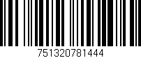 Código de barras (EAN, GTIN, SKU, ISBN): '751320781444'