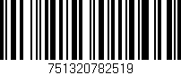 Código de barras (EAN, GTIN, SKU, ISBN): '751320782519'