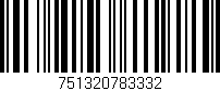 Código de barras (EAN, GTIN, SKU, ISBN): '751320783332'