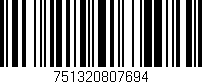 Código de barras (EAN, GTIN, SKU, ISBN): '751320807694'