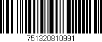 Código de barras (EAN, GTIN, SKU, ISBN): '751320810991'