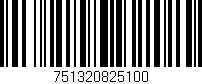 Código de barras (EAN, GTIN, SKU, ISBN): '751320825100'