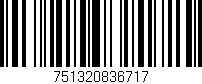 Código de barras (EAN, GTIN, SKU, ISBN): '751320836717'