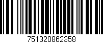 Código de barras (EAN, GTIN, SKU, ISBN): '751320862358'