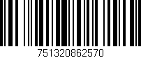 Código de barras (EAN, GTIN, SKU, ISBN): '751320862570'