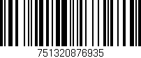 Código de barras (EAN, GTIN, SKU, ISBN): '751320876935'