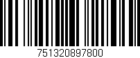 Código de barras (EAN, GTIN, SKU, ISBN): '751320897800'