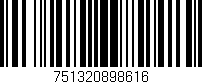 Código de barras (EAN, GTIN, SKU, ISBN): '751320898616'