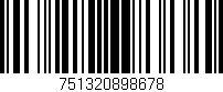 Código de barras (EAN, GTIN, SKU, ISBN): '751320898678'