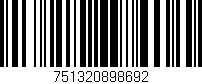 Código de barras (EAN, GTIN, SKU, ISBN): '751320898692'