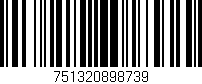 Código de barras (EAN, GTIN, SKU, ISBN): '751320898739'
