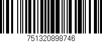 Código de barras (EAN, GTIN, SKU, ISBN): '751320898746'