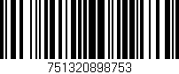 Código de barras (EAN, GTIN, SKU, ISBN): '751320898753'
