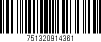 Código de barras (EAN, GTIN, SKU, ISBN): '751320914361'