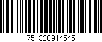Código de barras (EAN, GTIN, SKU, ISBN): '751320914545'