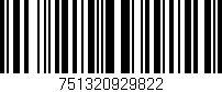 Código de barras (EAN, GTIN, SKU, ISBN): '751320929822'