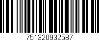 Código de barras (EAN, GTIN, SKU, ISBN): '751320932587'