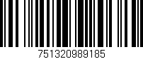 Código de barras (EAN, GTIN, SKU, ISBN): '751320989185'