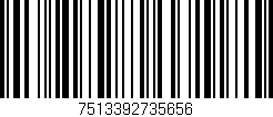 Código de barras (EAN, GTIN, SKU, ISBN): '7513392735656'