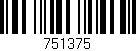 Código de barras (EAN, GTIN, SKU, ISBN): '751375'