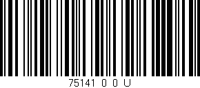 Código de barras (EAN, GTIN, SKU, ISBN): '75141_0_0_U'