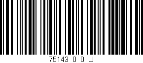 Código de barras (EAN, GTIN, SKU, ISBN): '75143_0_0_U'