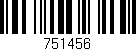 Código de barras (EAN, GTIN, SKU, ISBN): '751456'