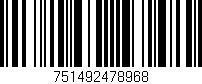 Código de barras (EAN, GTIN, SKU, ISBN): '751492478968'