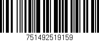 Código de barras (EAN, GTIN, SKU, ISBN): '751492519159'