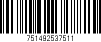 Código de barras (EAN, GTIN, SKU, ISBN): '751492537511'