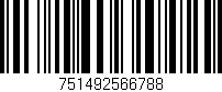 Código de barras (EAN, GTIN, SKU, ISBN): '751492566788'