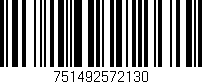 Código de barras (EAN, GTIN, SKU, ISBN): '751492572130'