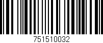 Código de barras (EAN, GTIN, SKU, ISBN): '751510032'