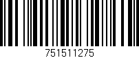 Código de barras (EAN, GTIN, SKU, ISBN): '751511275'