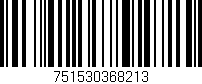 Código de barras (EAN, GTIN, SKU, ISBN): '751530368213'