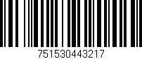Código de barras (EAN, GTIN, SKU, ISBN): '751530443217'