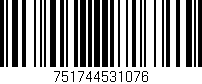 Código de barras (EAN, GTIN, SKU, ISBN): '751744531076'