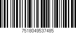 Código de barras (EAN, GTIN, SKU, ISBN): '7518049537485'