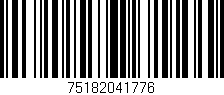 Código de barras (EAN, GTIN, SKU, ISBN): '75182041776'