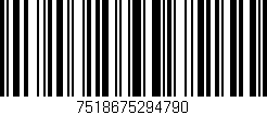 Código de barras (EAN, GTIN, SKU, ISBN): '7518675294790'