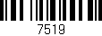 Código de barras (EAN, GTIN, SKU, ISBN): '7519'