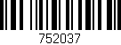 Código de barras (EAN, GTIN, SKU, ISBN): '752037'