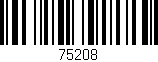 Código de barras (EAN, GTIN, SKU, ISBN): '75208'